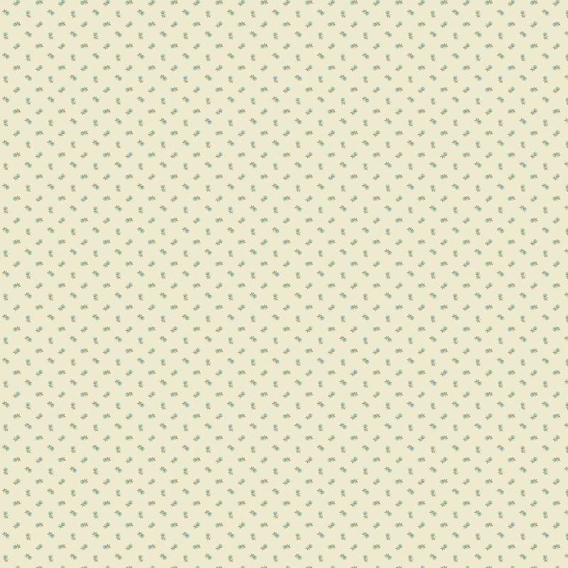 Tissu Patchwork Dahlia Pincushion Flower Cream