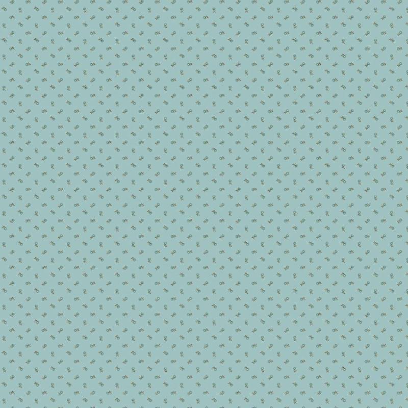 Tissu Patchwork Dahlia Pincushion Flower light Blue