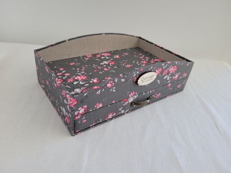 Semi-Kit Cartonnage - Plateau à Ouvrages Céline