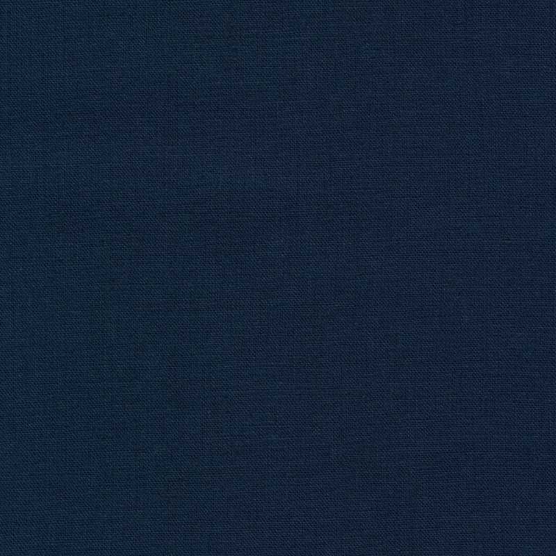 Tissu Métis Faux-uni Coton-Lin Marine