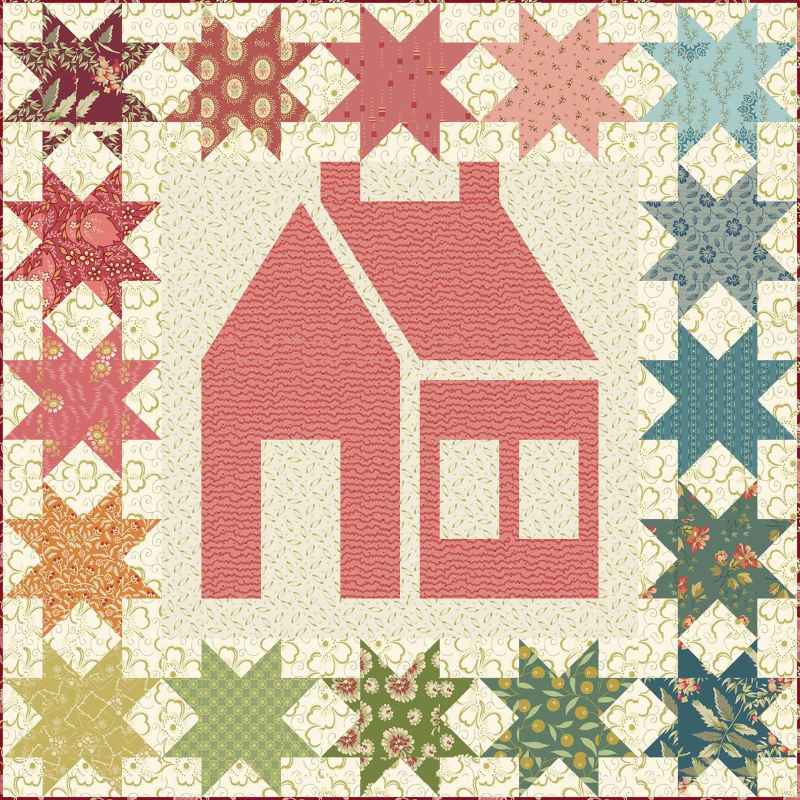 Modèle Patchwork Little School House de Edyta Sitar