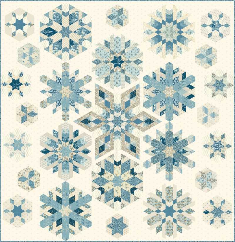 Modèle Patchwork Blizzard de Edyta Sitar