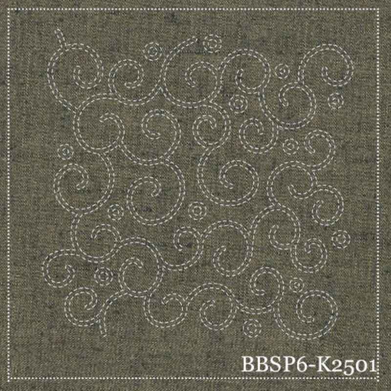 Bloc Sashiko Karakusa _ Mastic