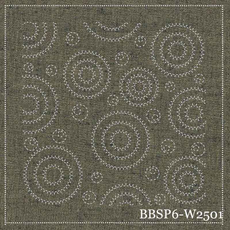 Bloc Sashiko Ondulation _ Mastic