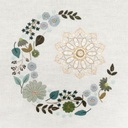 Kit Broderie Mandala N°2 - Le Soleil et La Lune