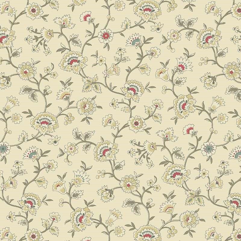 Tissu Patchwork Farmhouse Flourish Cream