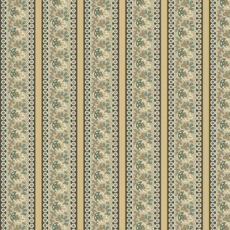 Tissu Patchwork Farmhouse Lace Teal, Coupon