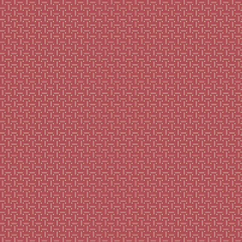 Tissu Patchwork Farmhouse Lattice Ruby, Coupon