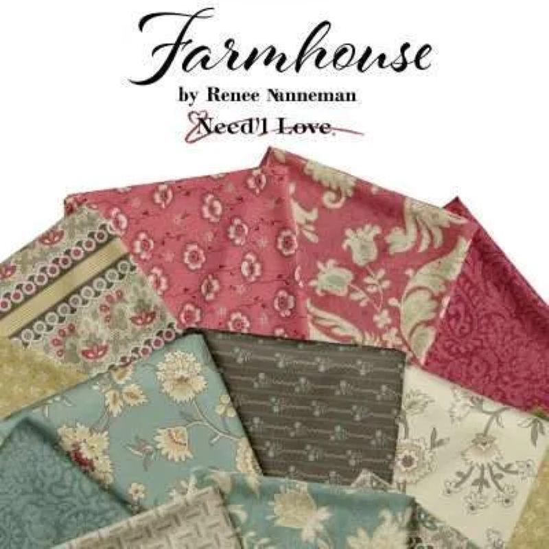 Tissu Patchwork Collection Farmhouse, 28 Coupons 25x55cm