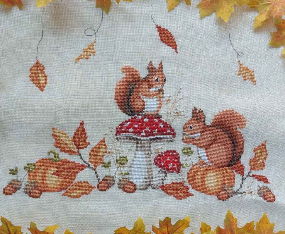 Modèle de Point Compté - Mélodie d'Automne