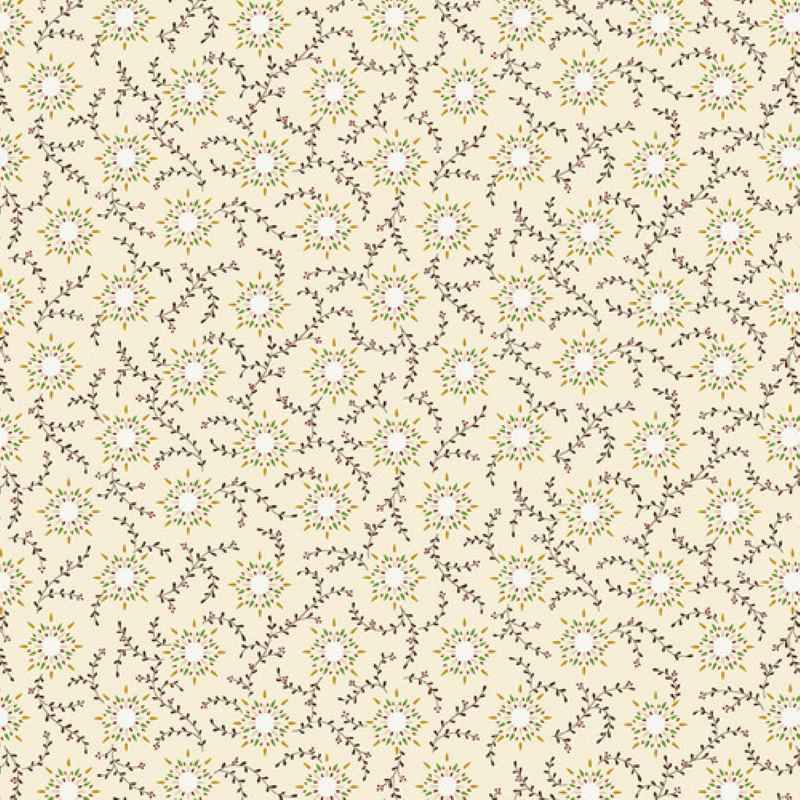 Tissu Patchwork Grande Largeur "Spice Favorites - Starbust Vine"