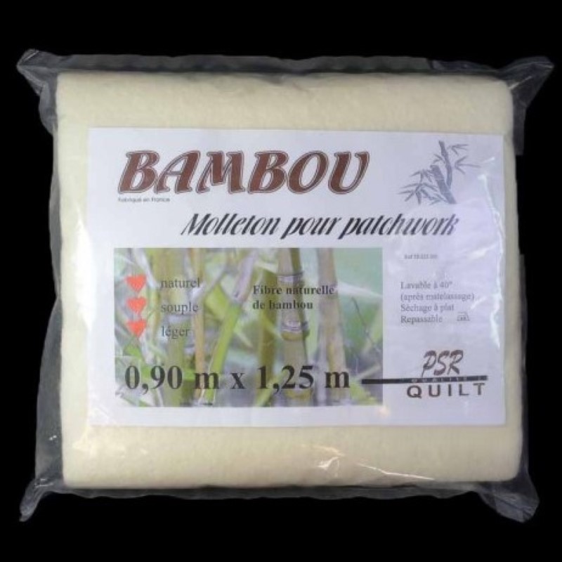 Molleton Bambou, 0,90 m x 1,25 m