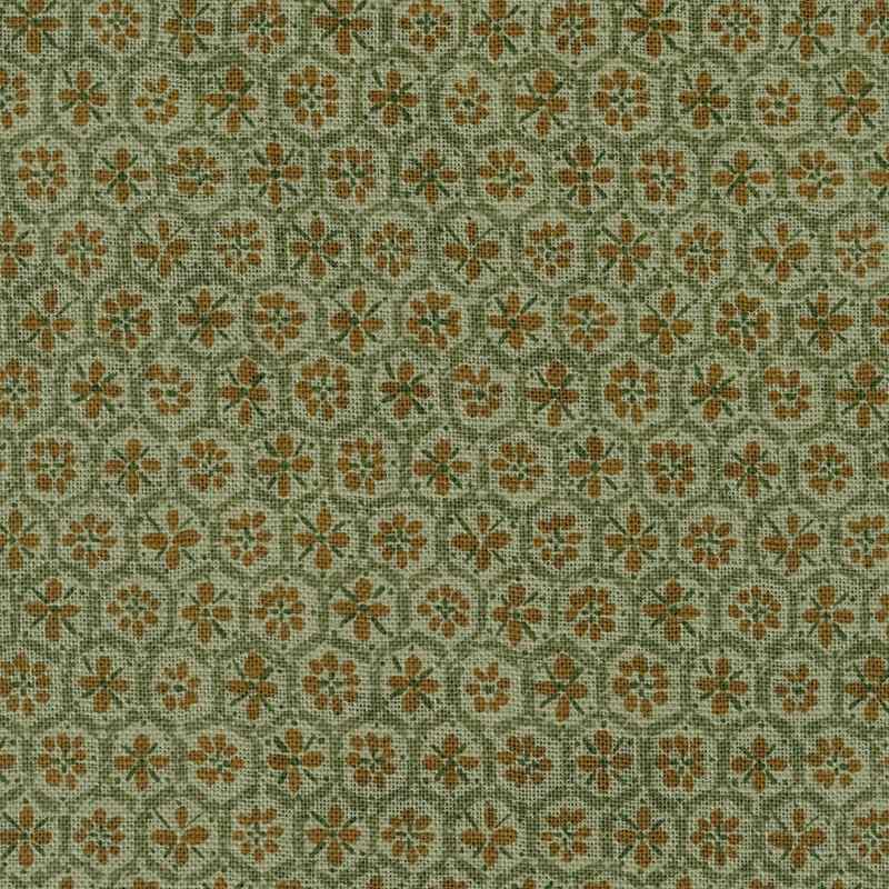 Tissu Japonais Nara Homespun Hexie Olive, Coupon