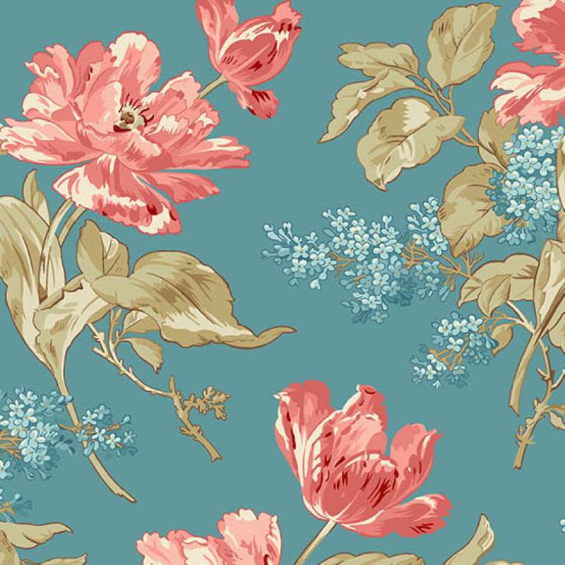 Tissu Patchwork Lighthouse - Bouquet Summer Breeze