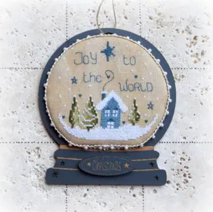 Modèle Points Comptés - Boule à Neige "Joy to the World"