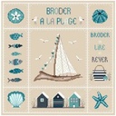 Modèle Points Comptés - Broder à la Plage"