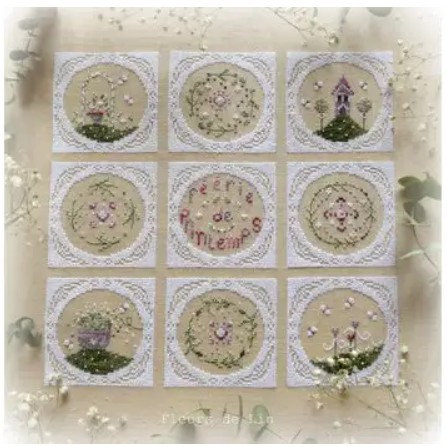 Modèle Points Comptés - Féérie de Printemps