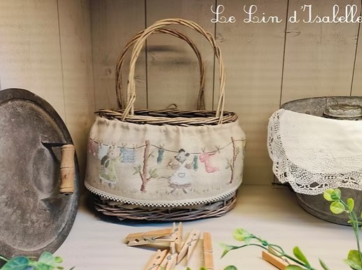 Modèle Points Comptés - Bande de Panier Jour de Lessive