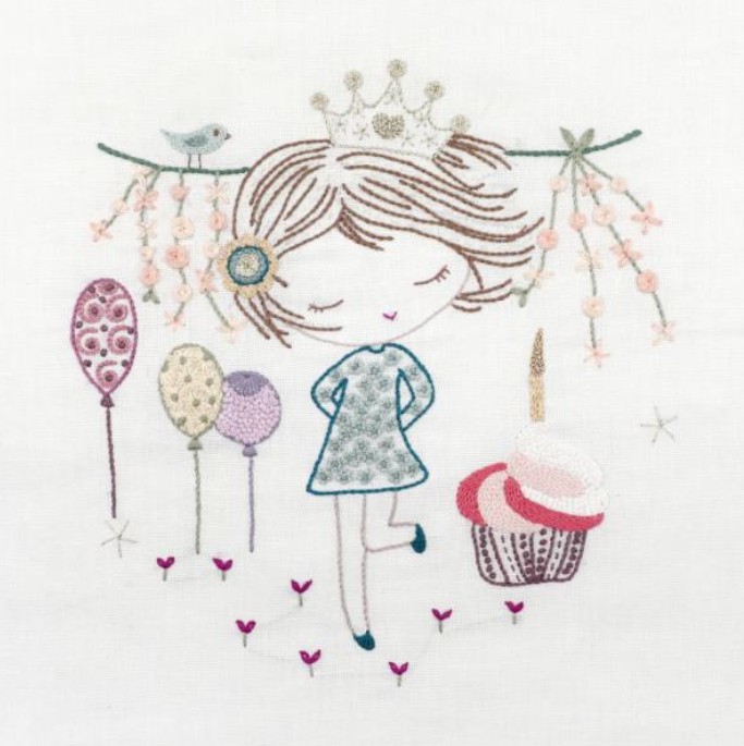 Kit Broderie "Joyeux Anniversaire Salomé"