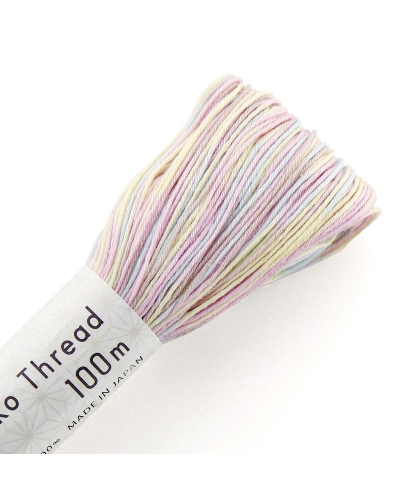 Fil Sashiko Glace Panaché, Col. n°194 - 100 m
