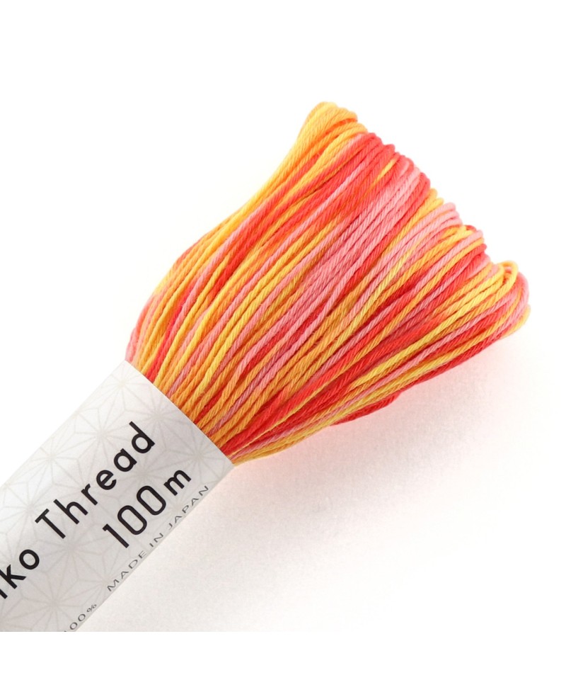 Fil Sashiko Pêche Panaché, Col. n°193 - 100 m