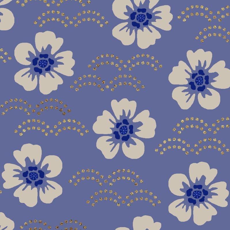 Tissu Patchwork Japan Hello Sakura Blanc, Coupon