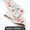 Kit Broderie Bande à Broder Anaïs (L) - avec Fils