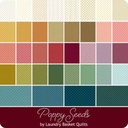 Tissu Patchwork Collection Poppy Seeds, 36 Coupons 25x55cm - PRE-COMMANDE