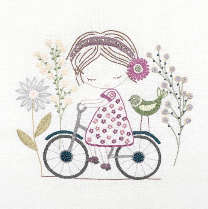 Kit Broderie Balade Printanière pour Salomé