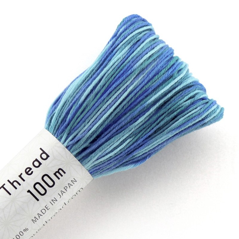 Fil Sashiko Bleu Océan, Col. n°191 - 100 m