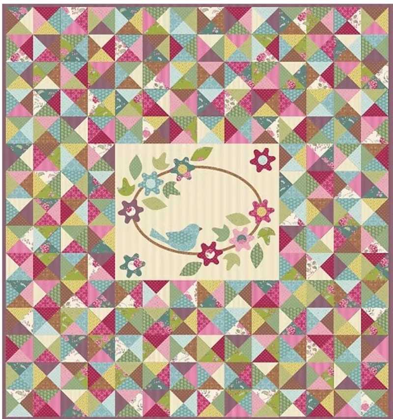 Modèle de Patchwork - Plaid Bird of Feather EQP