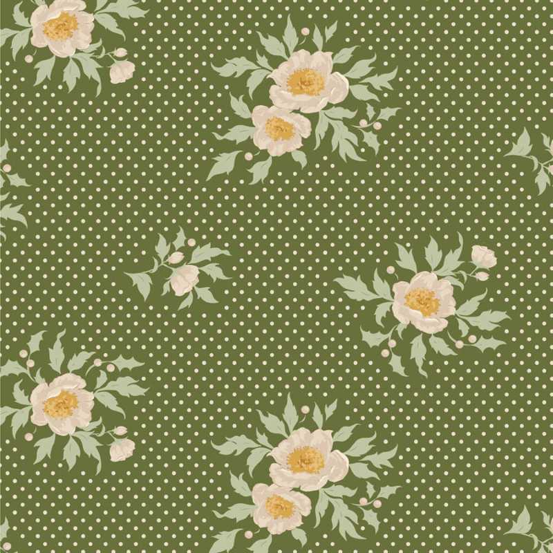 Tissu Patchwork Tilda Little Merry XMas Joy Pine, Coupon