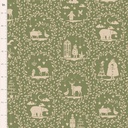 Tissu Patchwork Tilda Little Merry XMas Paperscenes Artichoke, Coupon