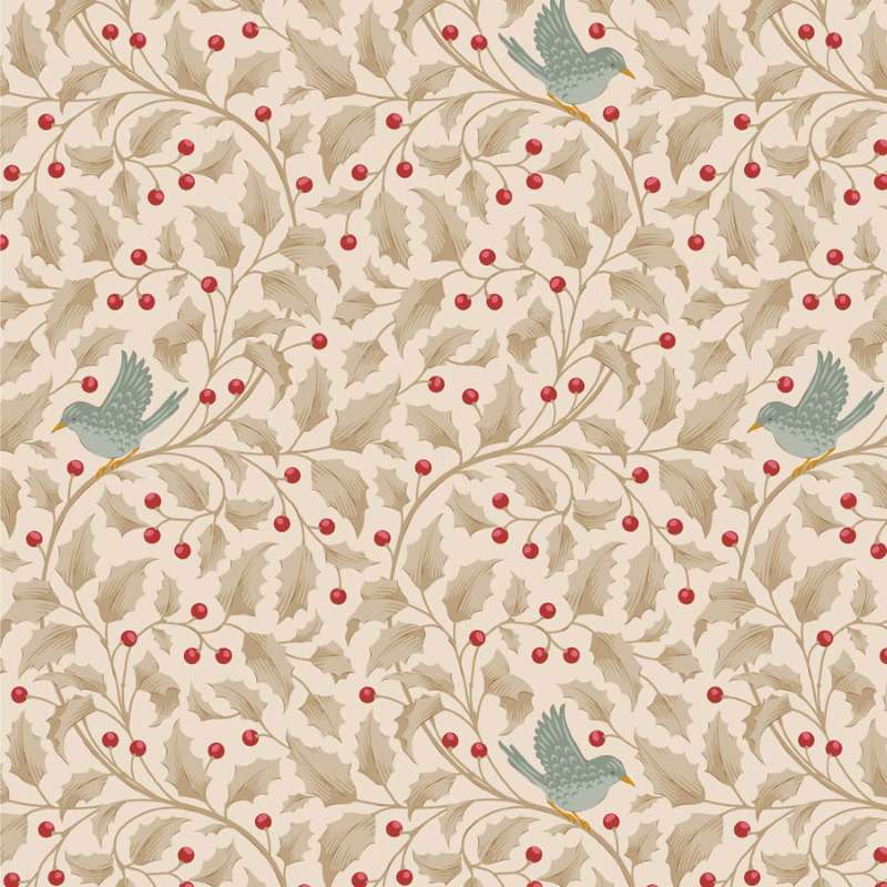 Tissu Patchwork Tilda Little Merry XMas Holly Clay, Coupon