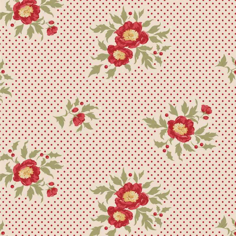 Tissu Patchwork Tilda Little Merry XMas Joy Cream, Coupon