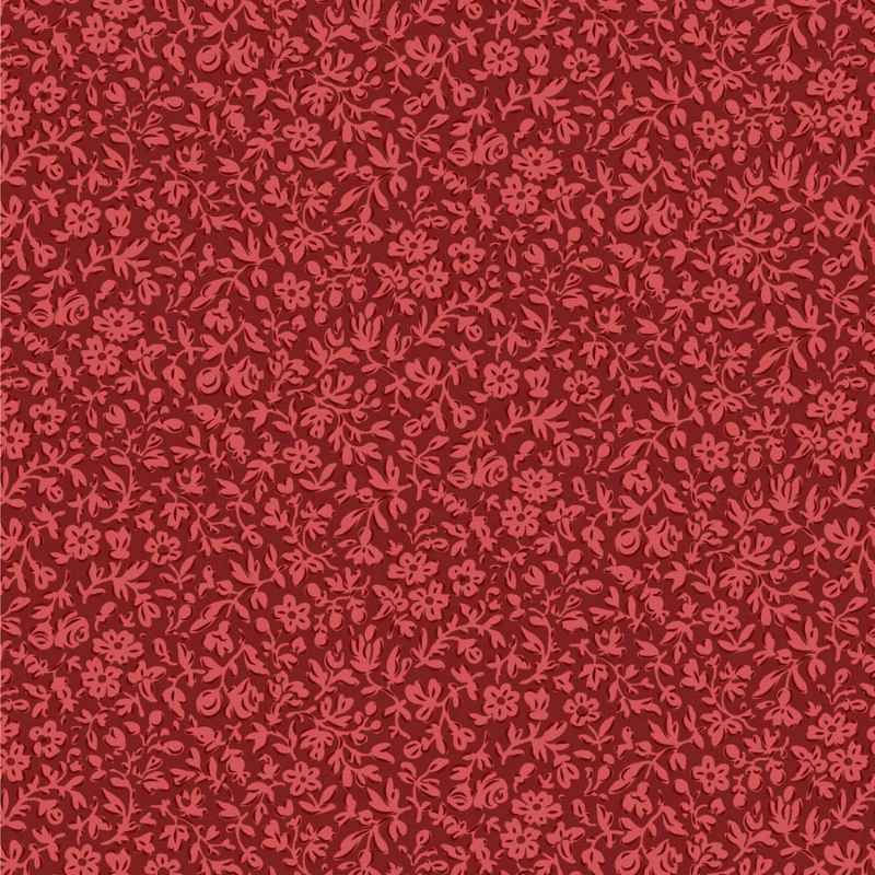 Tissu Patchwork Tilda Little Merry XMas Eve Burgundy, Coupon