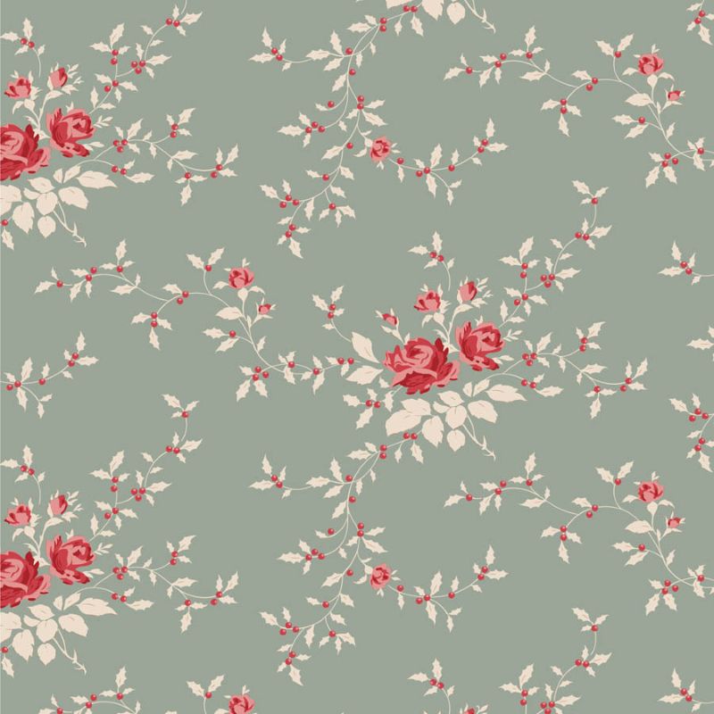Tissu Patchwork Tilda Little Merry XMas Noël Duck Egg