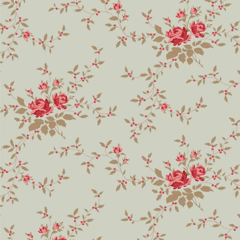 Tissu Patchwork Tilda Little Merry XMas Noël Mist, Coupon