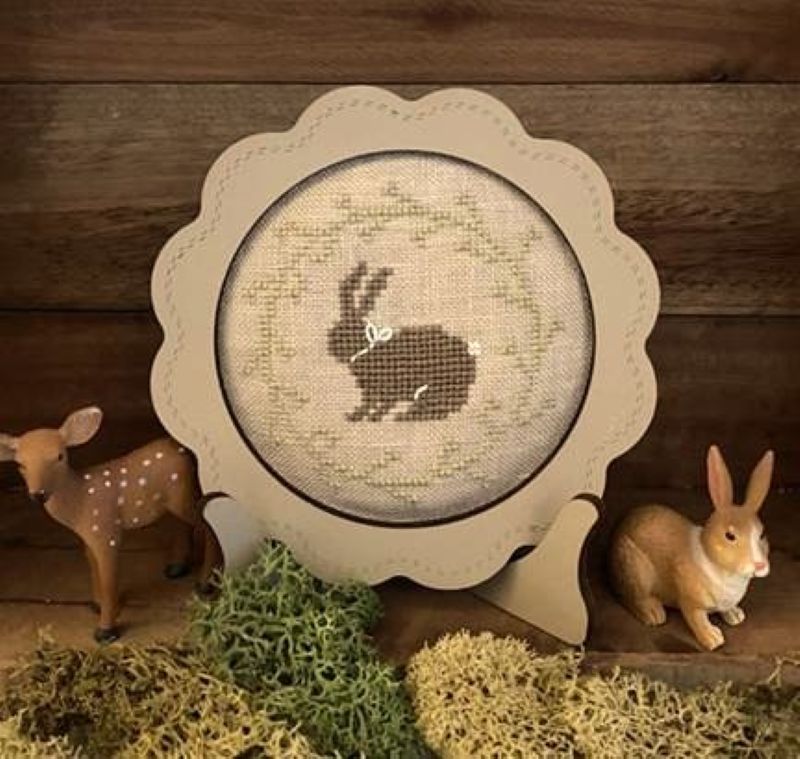 Cadre Fleur avec chevalet Lin