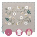 Kit Broderie Easy Custo - Planche Fleurie Louise