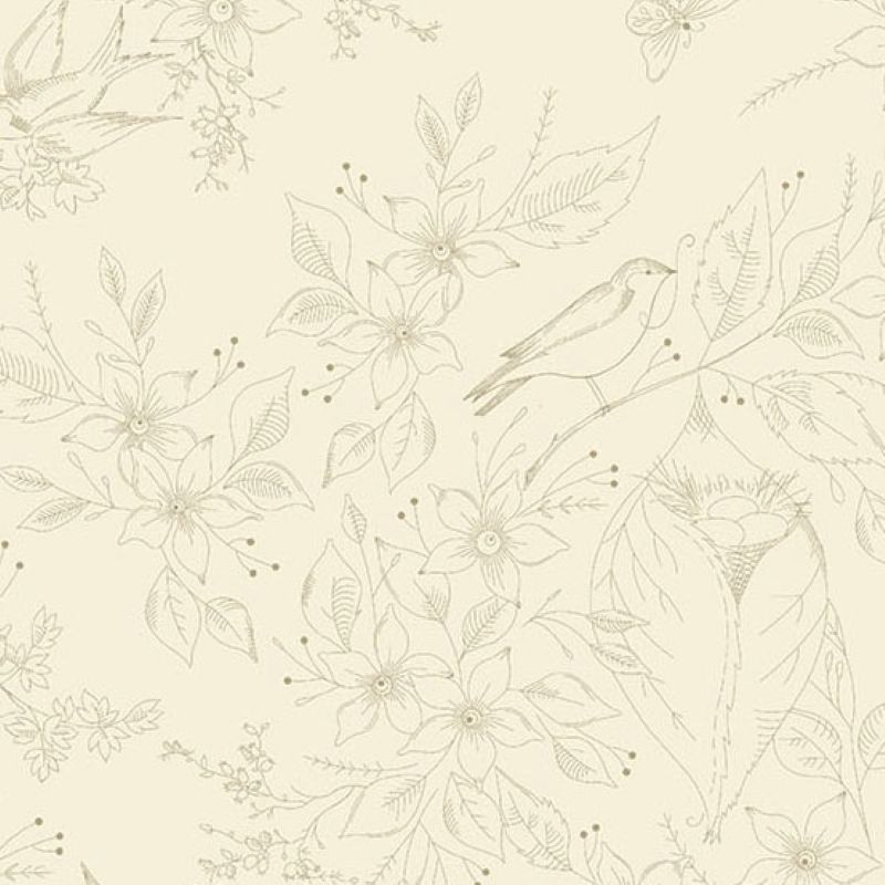 Tissu Patchwork Sewing Bird - Sewing Bird Sand