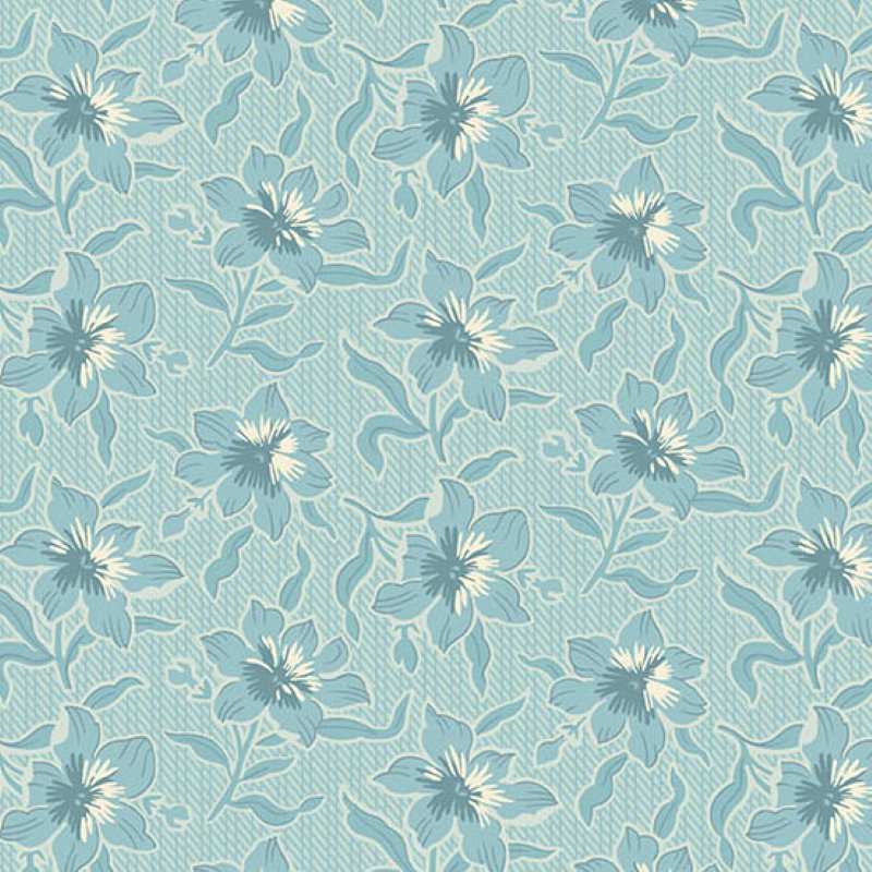 Tissu Patchwork Sewing Bird - Lilly Glacier