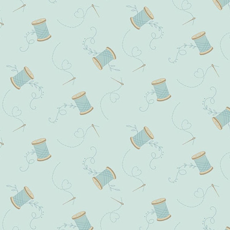 Tissu Patchwork Sewing Bird - Needle & Thread Lake