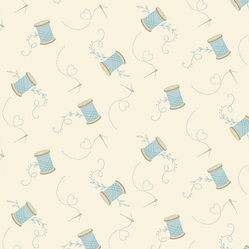 Tissu Patchwork Sewing Bird - Needle & Thread Cotton