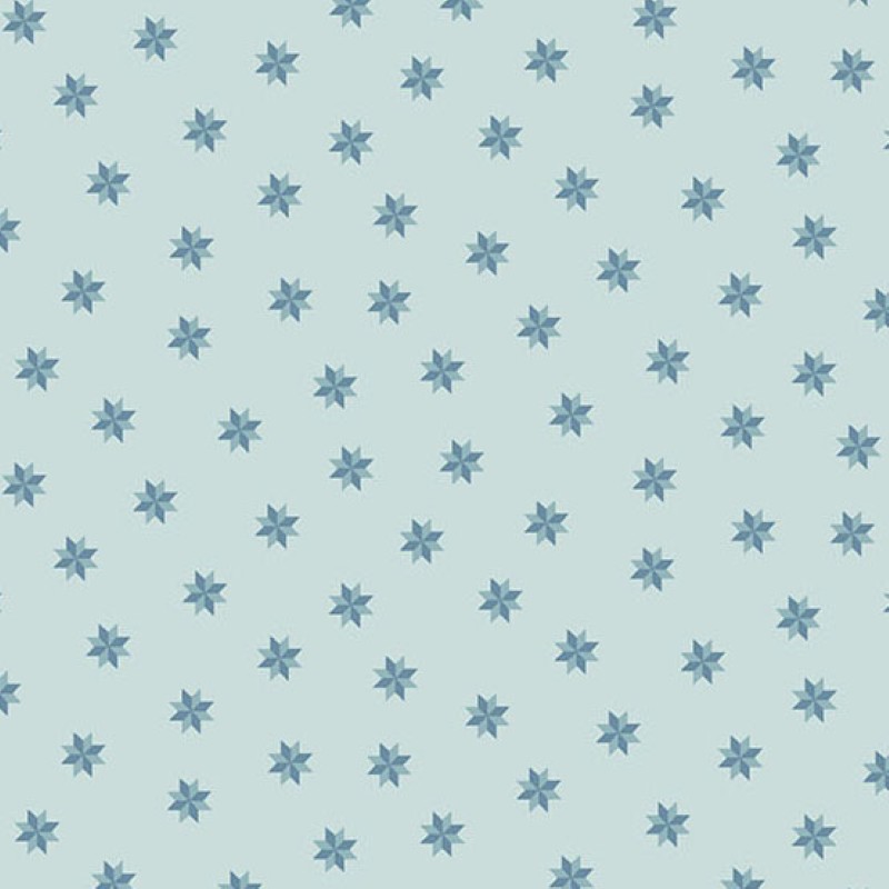 Tissu Patchwork Sewing Bird - Le Moyne Star Bluebonnets