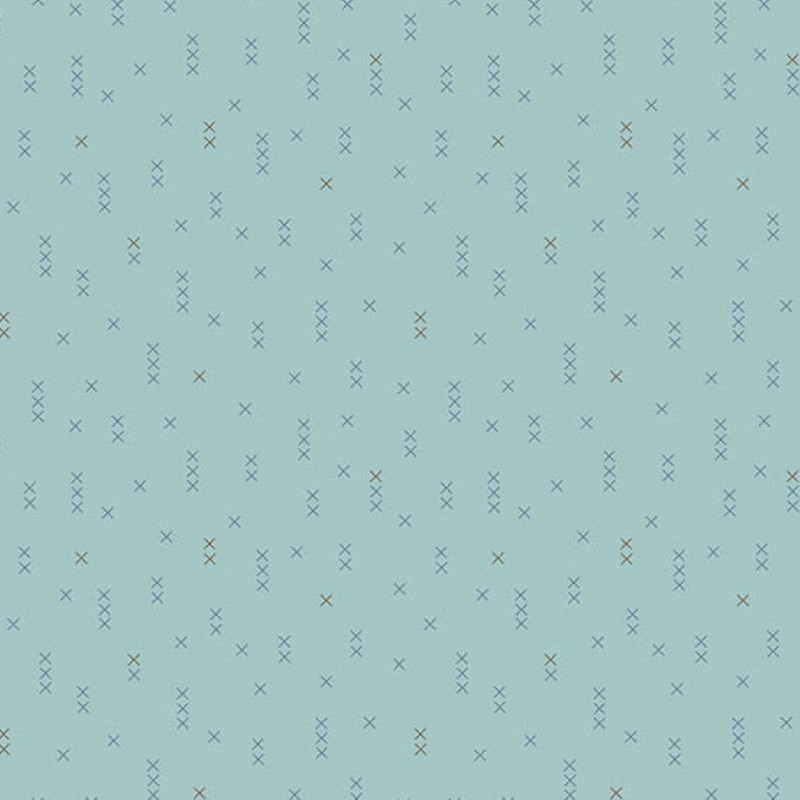 Tissu Patchwork Sewing Bird - Cross Stitch Buttercream