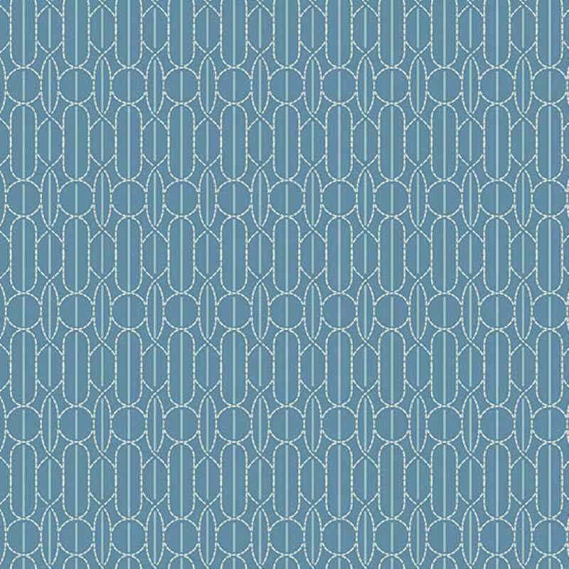 Tissu Patchwork Sewing Bird - Pin Tuck Deep Indigo