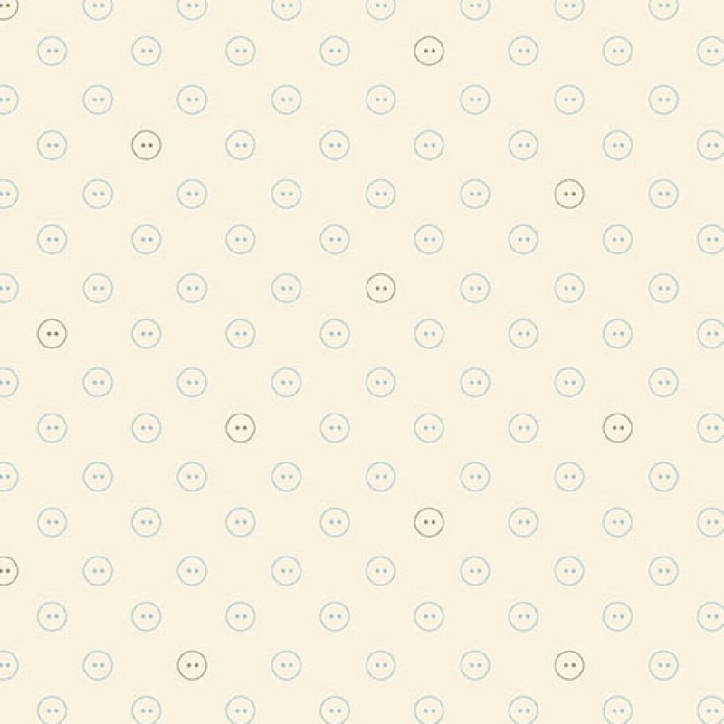 Tissu Patchwork Sewing Bird - Buttons Starch
