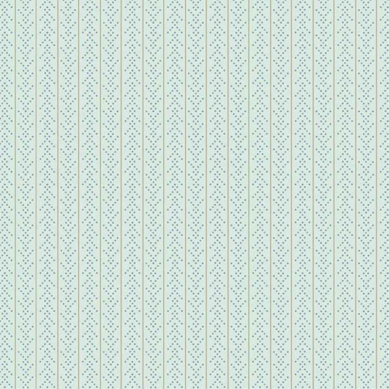 Tissu Patchwork Sewing Bird - Chevron Seafoam
