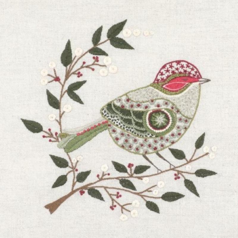 Kit Broderie Bel Oiseau de Noël